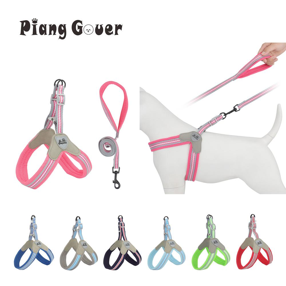 Vest Style Dog Harness Leash Set Chest Strap Leashes Pet Harness for Small Medium Dogs