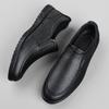 Fashion Genuine Leather Men Loafers Fashion Male Comfortable Slip-On Shoe Platform Leather School Shoes New Simple Men Casual Footwear