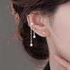 Good Morning Double-Layer Ear Cuff: Stylish No-Piercing Star Tassel with Sparkling Diamonds for Women
