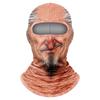 3D Face Printed Balaclava Vzor starca Maska na celú tvár pre Zimné Vonkajšie Športy Cyklistiku