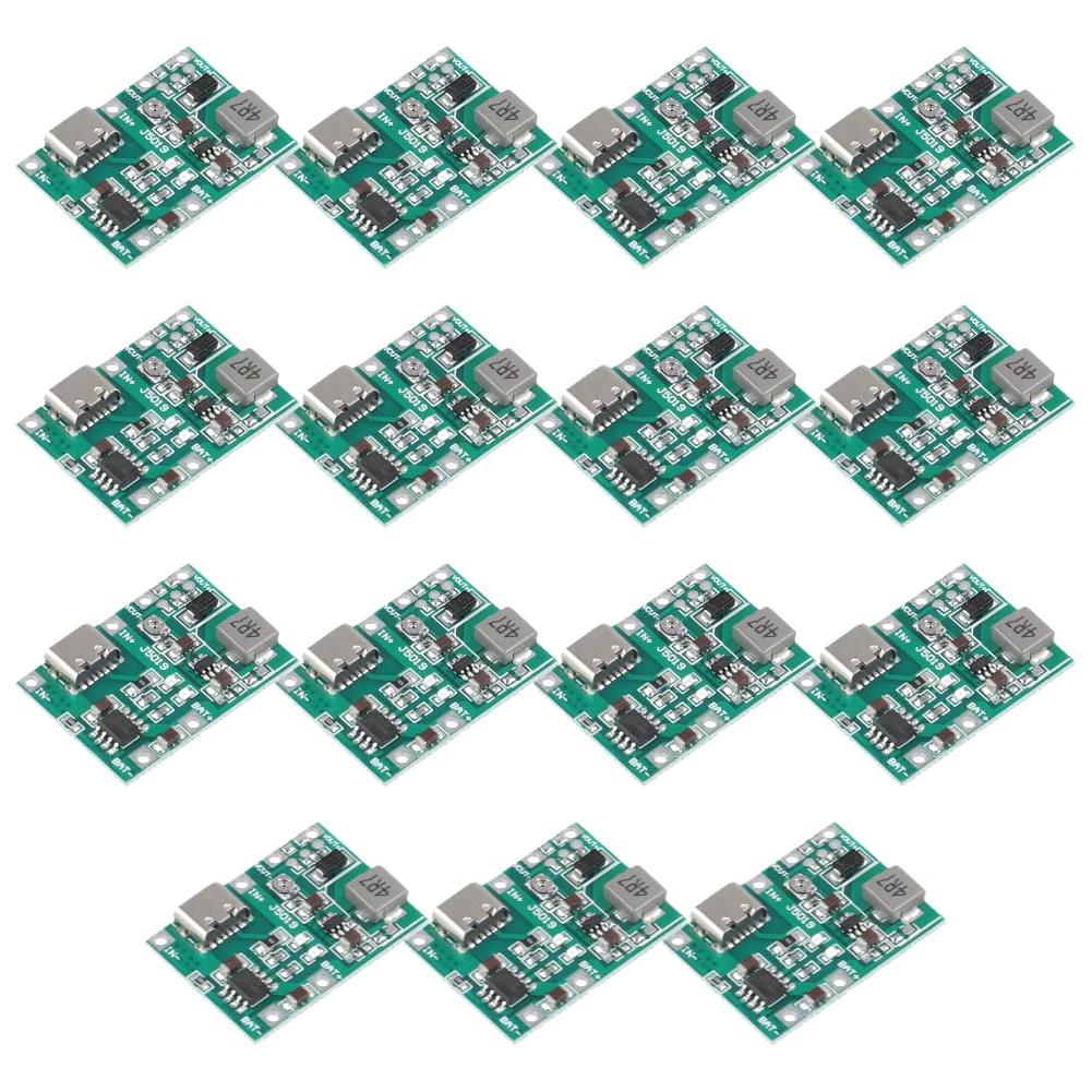 5-50pcs Type-C TP4056 5V 2A Li-ion 18650 Lithium Battery Charger Module DC-DC Charger Discharge Power Board Step Up Boost Module