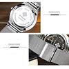YGB Mens Wristwatch Stainless Steel Mesh Belt Casual Luxury Quartz Watch Ultra-thin Simple Waterproof Fashion White