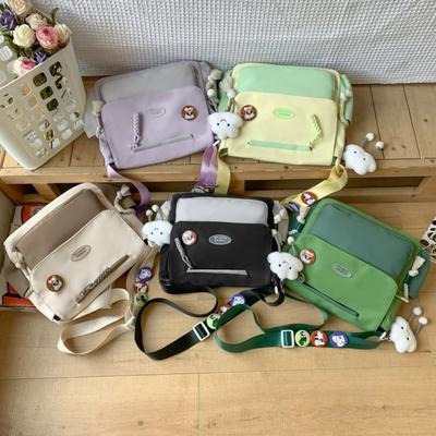 Large Capacity Student Class Nylon Mailman Backpack Girl Casual Japanese Shoulder Bag