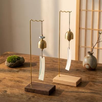 Flat Base Wind Chime Stand Solid Wood Calligraphy Brush Holder Jewelry Display Holder  Home Decor
