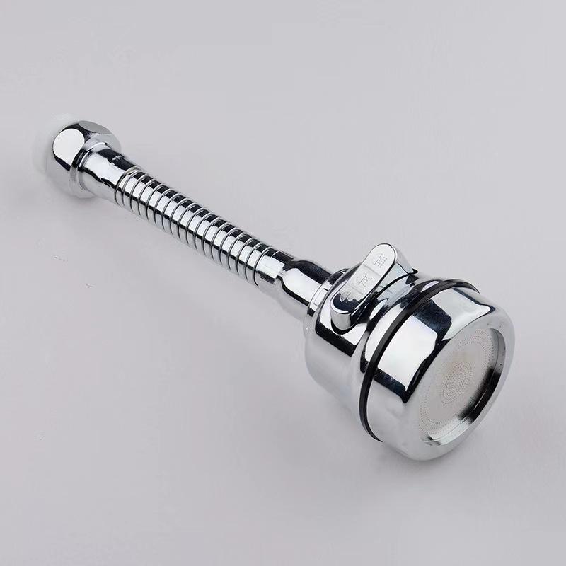 Universal Rotating Kitchen Faucet Extender with Electroplated Booster Filter