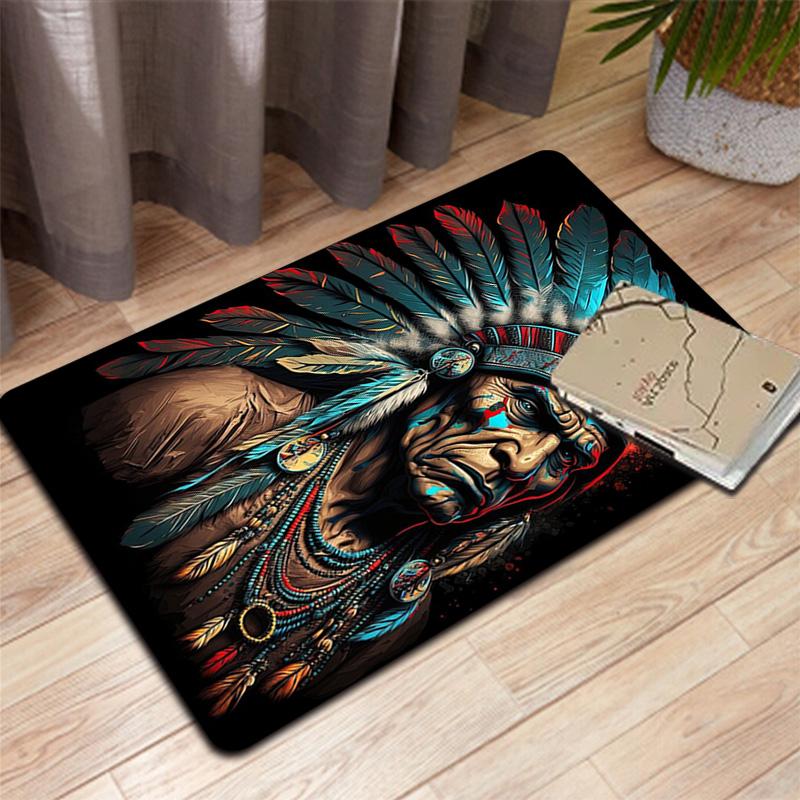 Native Americans Rug Floor Mat for Living Room or Bedroom Soft and Comfortable Carpet a Gift for Birthday and Holiday.DFF0925537