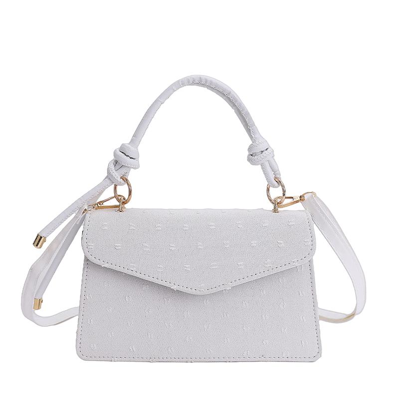 

Pu Solid Color Sewing Crossbody Bags Autumn Commuting 2026 High Quality Women s Bags Versatile Square Shoulder Bag білий