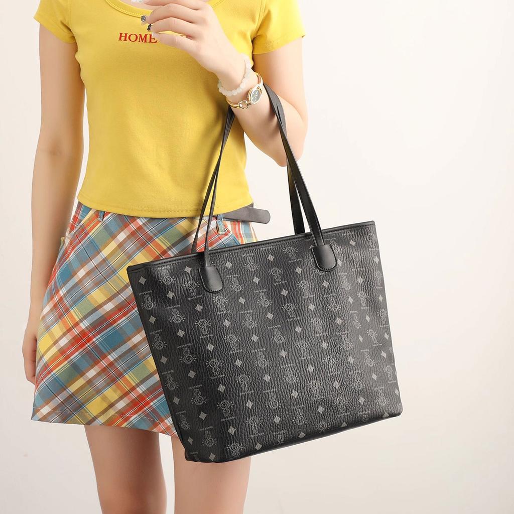 Commuting Monogram Tote Bag, Work Handbag, Fashionable and Versatile, Large-capacity Single-shoulder Underarm Bag