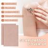 10Pcs Waterproof Tattoo Cover Up Patch & Makeup, Second Skin Concealer for Scars, Ultra-Thin, Long-Lasting, Invisible Coverage for Tattoos & Scars