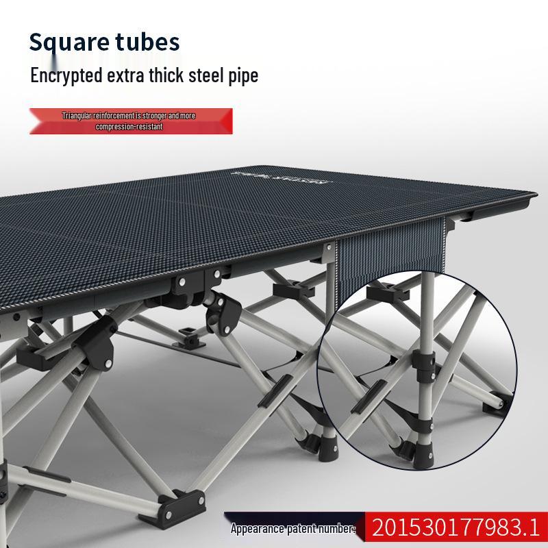 Ruishida Portable Folding Nap Bed, Oxford Cloth, Military-Style for Office or Outdoor Use