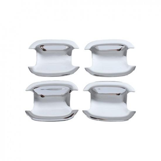 Silver Exterior Door Handle Bowl Cover Trim For Ford Maverick +
