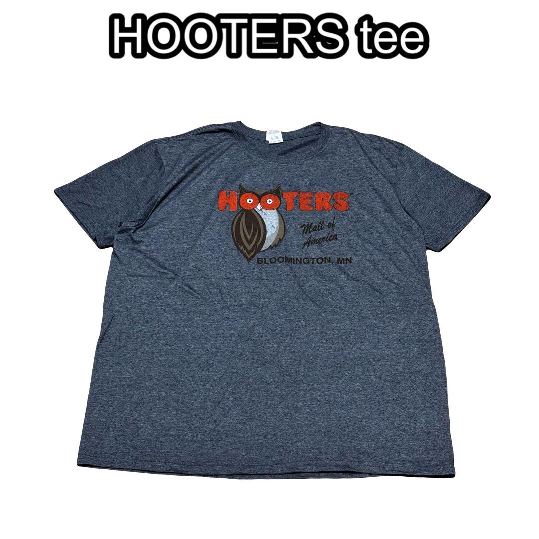 

[USED] Overseas Exclusive HOOTERS TEE Corporate Character Charcoal Gal Animal Beauty