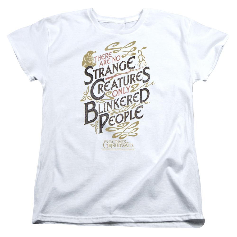 Fantastic Beasts 2 Womens T-Shirt Blinkered People White Tee Unisex T-Shirt S