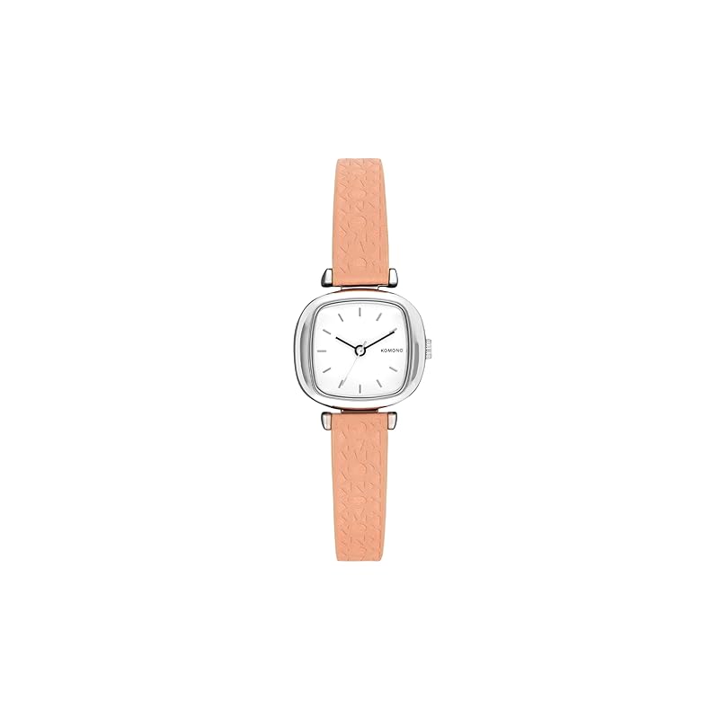 

Authorized distributor [KOMONO] Komono watch clock ladies KOM-W1326 money penny monogram silver blush leather belt