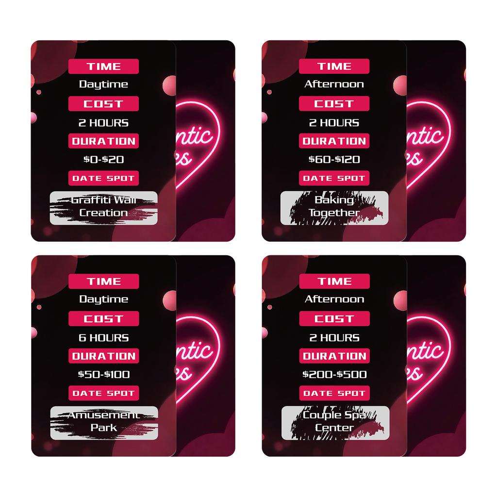 Couple Scratching Fun Dating Fun Theme Couples Interactive Game Cards