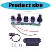 Control Plate, 5 Ways Switch Loaded Metal Prewired Guitar Control Plate for Guitar Replacements Parts Control Plate Set