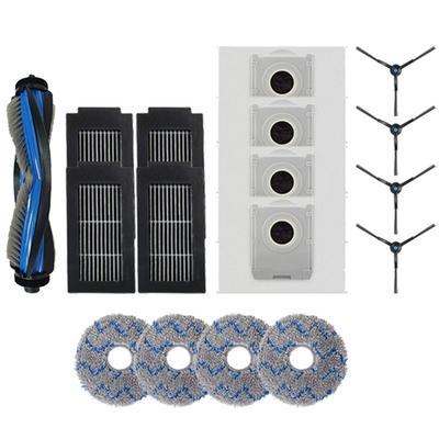 A65T-Für ECOVACS DEBOT T50 PRO OMNI Ersatz-Kit Beinhaltet Haupt-Seitenbürste Hepa-Filter Mopptuch Staubbeutel Zubehörteile