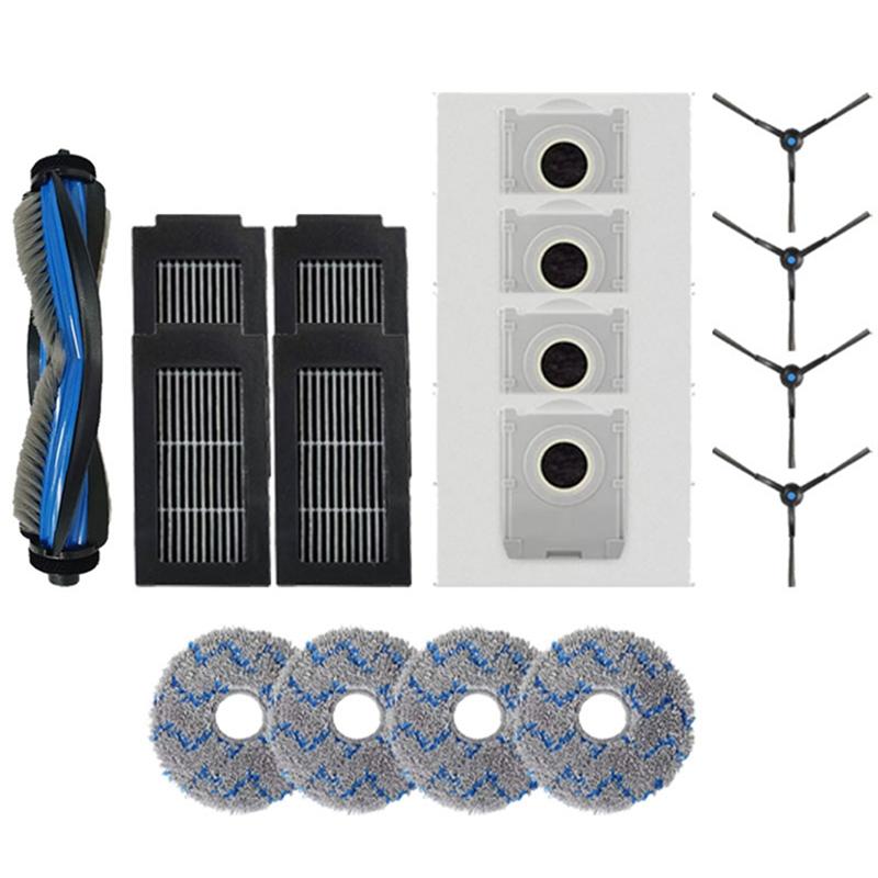 

A65T-For ECOVACS DEBOT T50 PRO OMNI Replacement Kit Includes Main Side Brush Hepa Filter Mop Cloth Dust Bags Accessory Parts