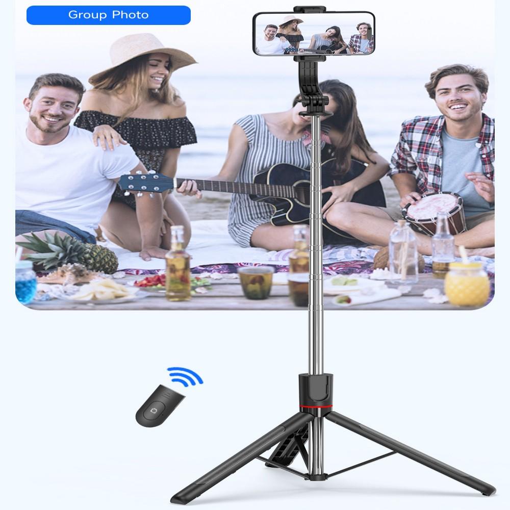 Gimbal Stabilizer Selfie Stick Tripod Gimbal 360 Rotation Following Shooting Mode with Light For iPhone Xiaomi Andriod phone