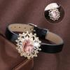 Creative Zircon Snowflake Copper Bracelet - Cool, Exquisite Women's Jewelry.