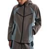 Nike Color Block Logo Zip-Up Hoodie Kids Jackets Gray II3623-289