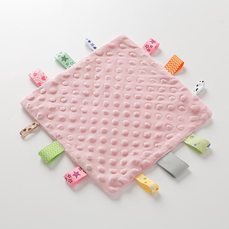 Baby Plush Comforter Sleep Aid With Solid Color For Newborns And Infants