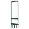 Manual Lawn Aerator, 5 Hollow Prongs, Non-Slip Handle, Dark Green
