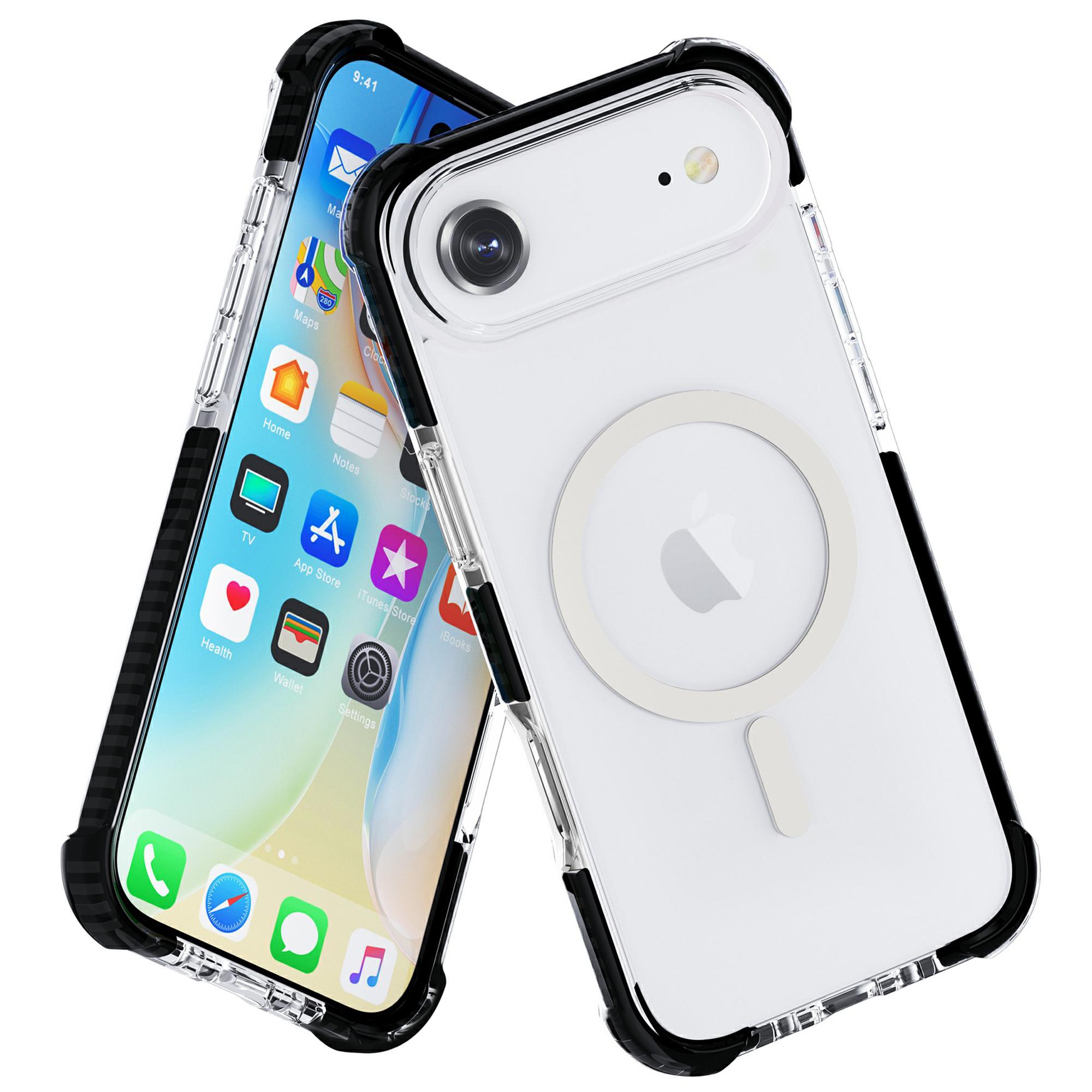 

For iPhone Air Case Compatible with MagSafe Reinforced Corners TPU + Acrylic + TPE Phone Cover B