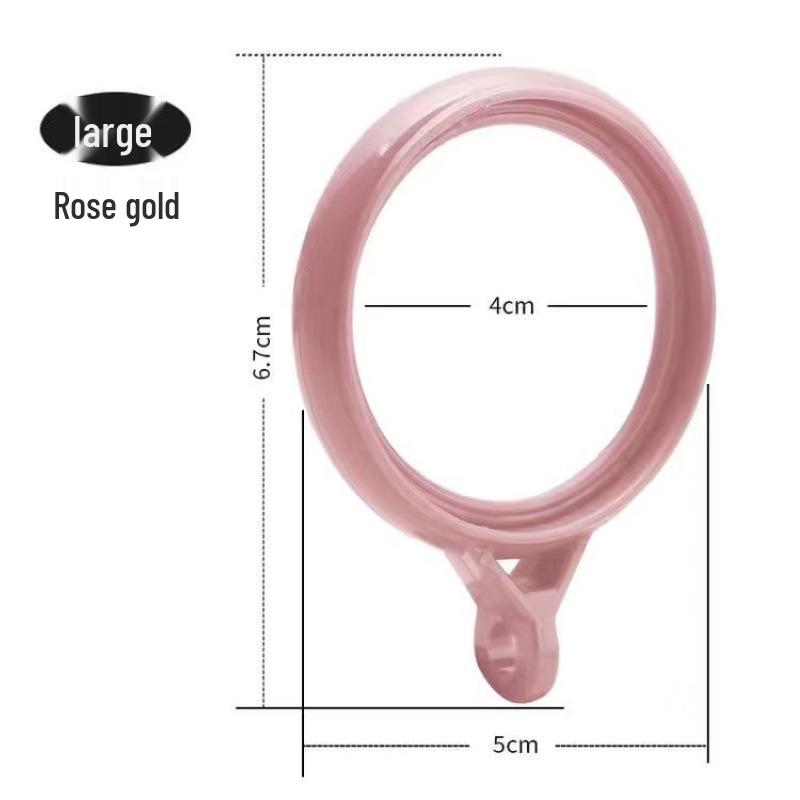 Tysta runda gardinkrokar för romerska stänger