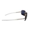 Used PRADA sunglasses silver clear navy half rim ladies men unisex unisex