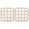 16-Slot Bottle Cap Organizer Wooden Beer Cap Display Stand Square Bottle Cap Coaster for Beer Cap Collection Home Decor Bar Display