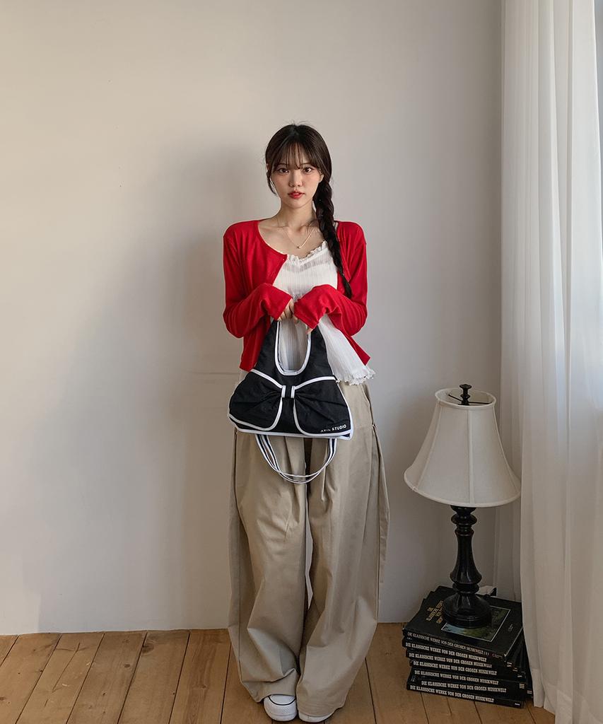 Atil Studio Whisper Ribbon Bag (3-Way) / Airy Series _ [Chic Noir]