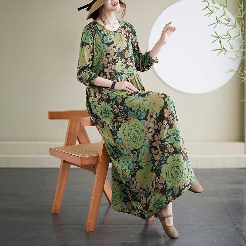 New Floral Resort Style Vintage Dresses