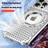 R-JUST RJ64 For iPhone 16 Pro Max Magnetic Case Aluminum Alloy Perfume Cooling Phone Cover with Rotating Kickstand