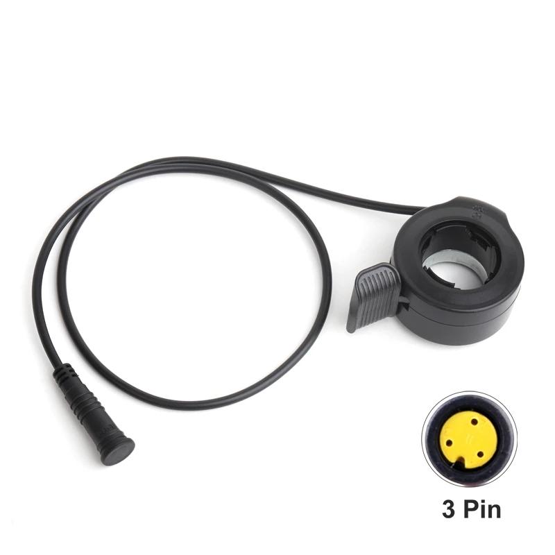 GUSTAVO Ebike Throttle Waterproof Connector Finger Thumb Throttle For Bafang Controller / KT Controller Throttles 2