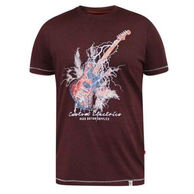 Męski T-shirt D555 Redbourn Lightning Kingsize