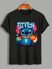 Disney Printed Women's Men's T-shirts A Regular Pure Cotton T-Shirt In A Summer Casual Style Tee Unisex Men Clothing Y2k Clothes