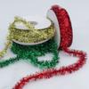 Glitter Finish Tinsel Ribbon Garland 10 Yards Length Foil Tinsel Garland  Wedding Decoration