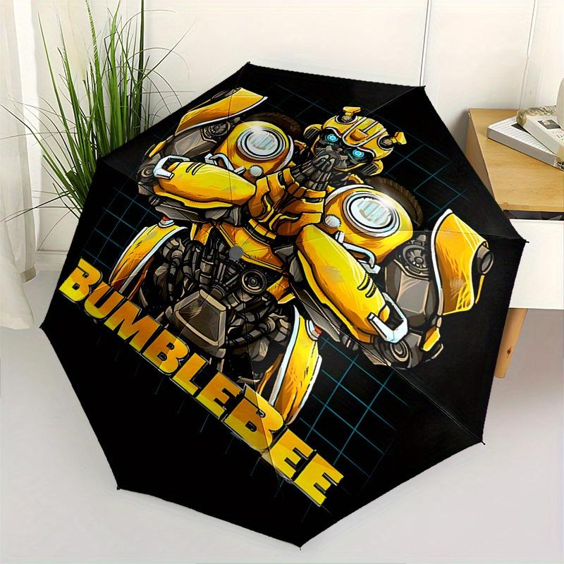 

Transformer,Bumblebee Automatic Folding Umbrella 8 Ribs Lightweight Design, Durable Iron Frame, Compact and Portable, Ideal Birthday or Ch