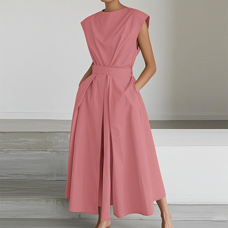 

ZANZEA Женское повседневное летнее платье без рукавов с круглым вырезом L