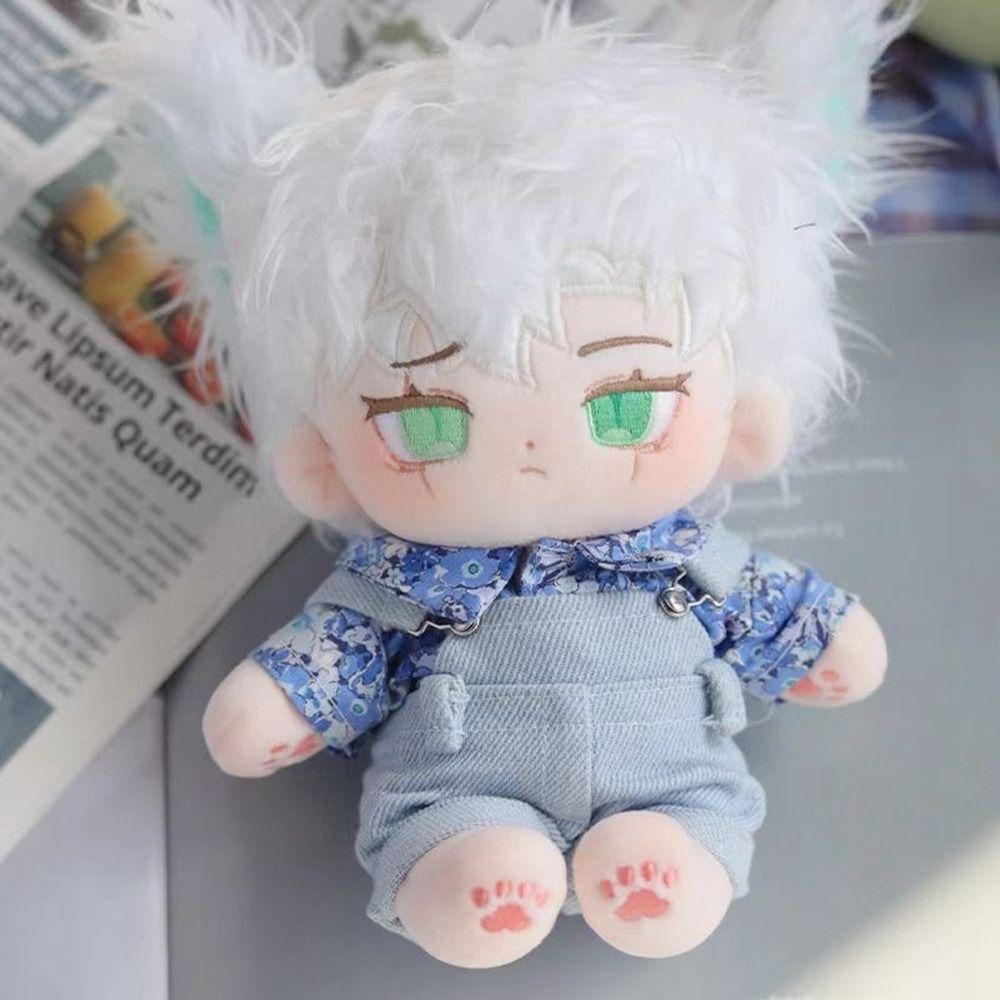 Mini Doll Clothes 2 Colors Clothes Overalls Suit Cotton Stuffed Dolls  20cm Cotton Doll