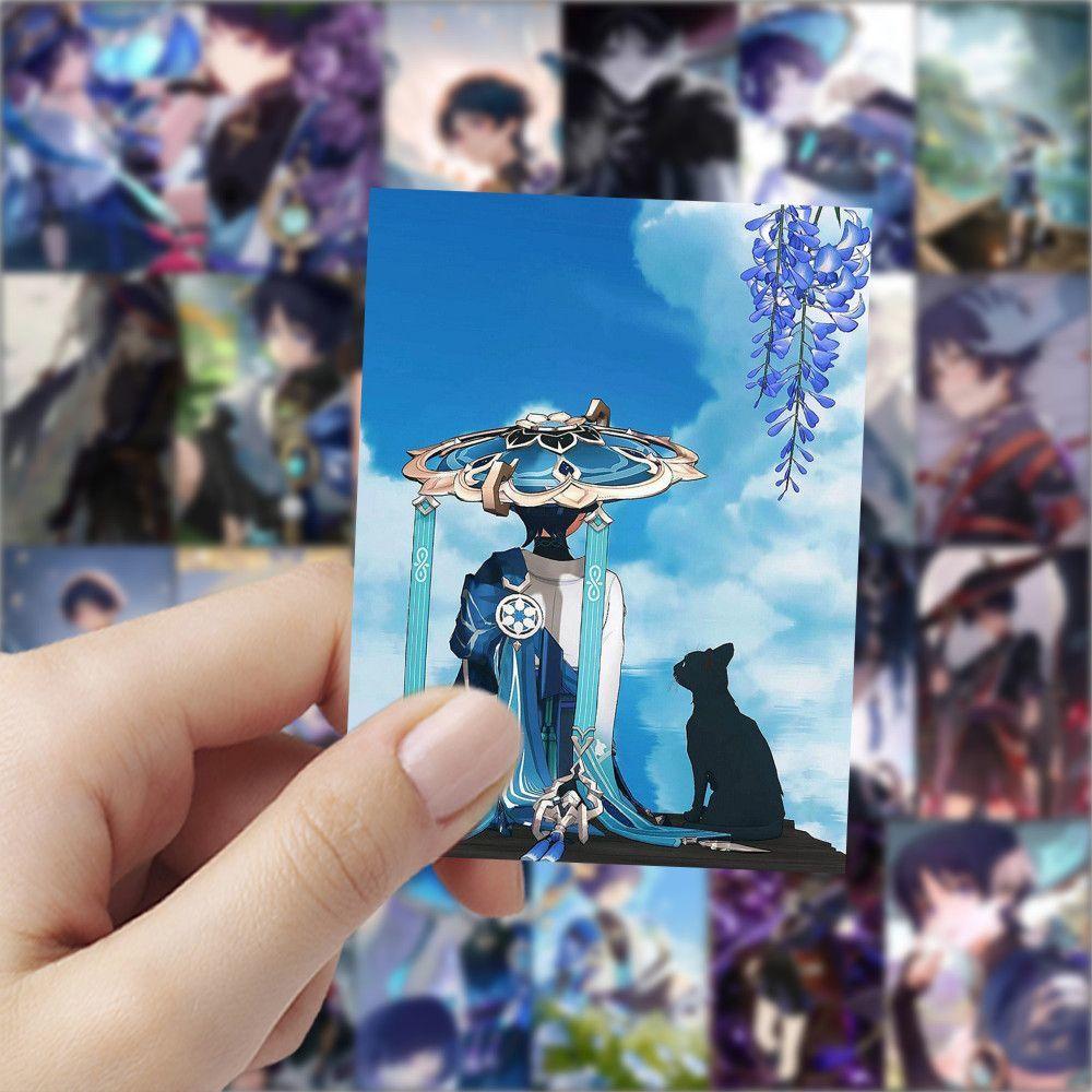 63PCS Wanderer (Genshin Impact) Stickers, Self-Adhesive Decorations for Handwritten Journals, Peripheral Stickers