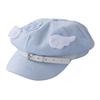 Trendy Wing Embellished Beret Hat Unique Wing Beret Hat Large Border Hat for Casual Outings or Art Exhibitions