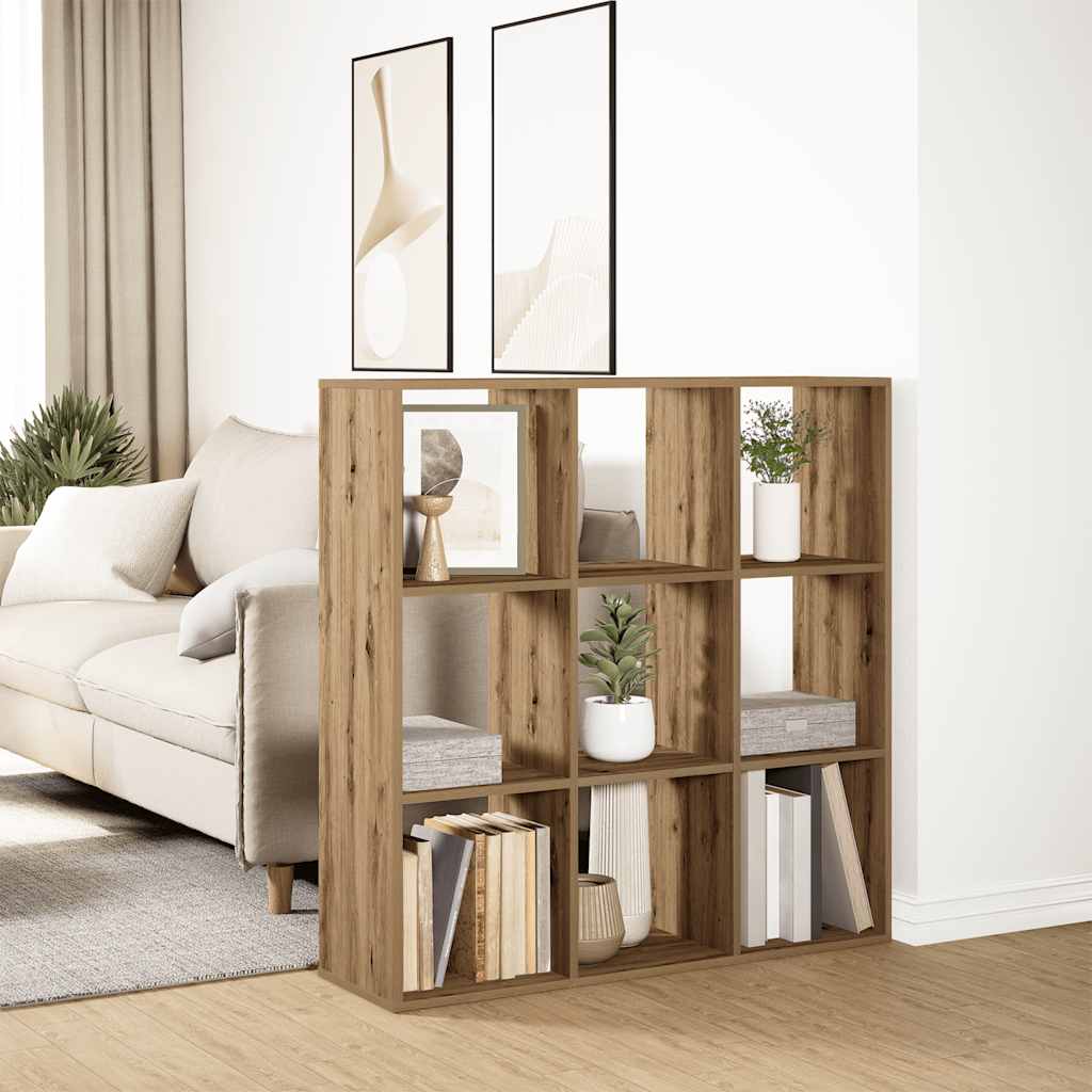 Room Divider Bookshelf Artisan Oak 102x29x103.5 Cm