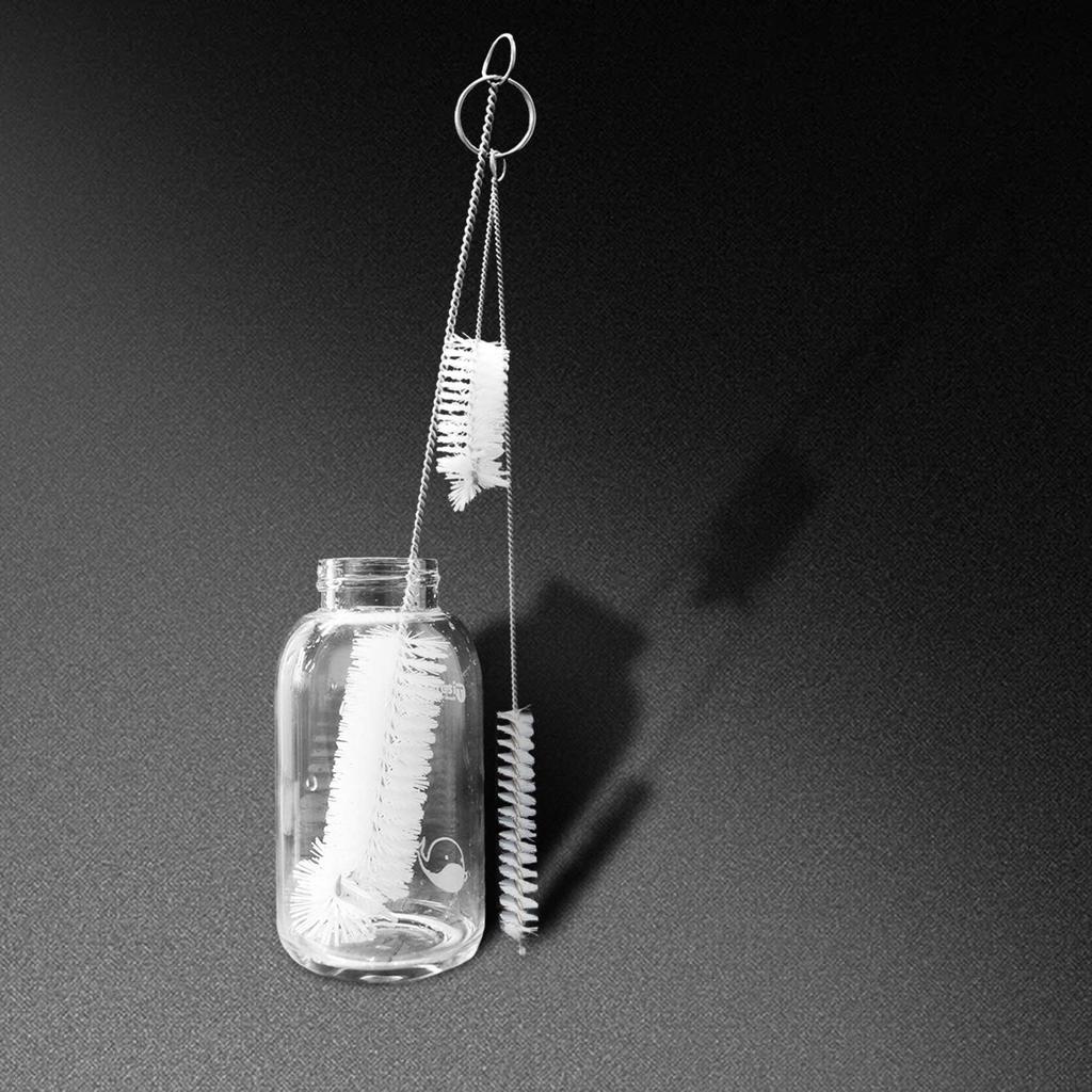 Living and Giving 3dílná sada kartáčů na čištění lahví Kuchyňská nylonová multifunkční sada čisticích kartáčů