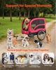 Dog Bike Trailer, Supports up to 45 kg, Pet Cart Bicycle Carrier for Small & Large Dogs, Easy Folding Frame with Quick Release Wheel, Universal