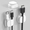 3 Pcs 3-in-1 Cord Organizer Spring Clip Holder Small Desk Cable Organizer Clips Adhesive