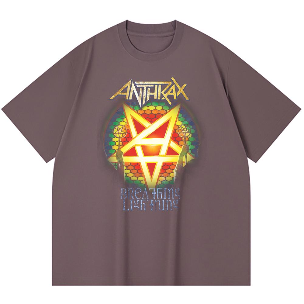 230 Gsm 100% Bomuld Heavy Metal T-shirt Rockband Populær Musik Print Unisex Tung Bomuld T-shirt