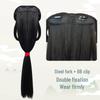 Parrucca Hanfu con Chignon Integrato - Set di Accessori per Capelli Stile Wei Jin: Chignon imbottito per capelli quotidiano e copricapo per costume antico