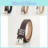 Fashion Faux Leather Belt For Women With Alloy Buckle Versatile For Daywear And Office
